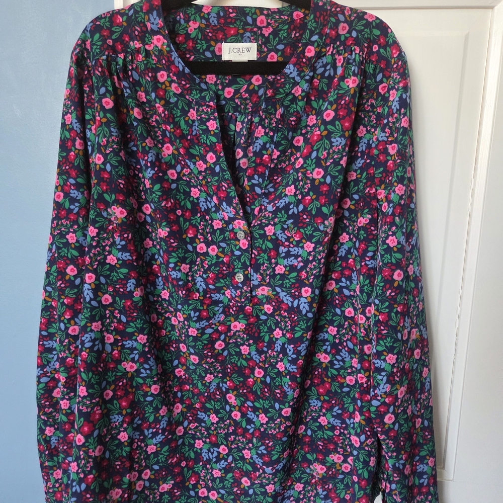 J.Crew Floral Blouse